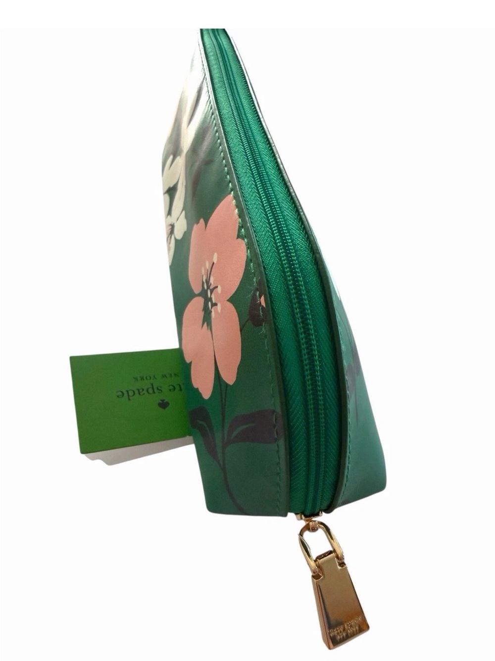 kate spade Green Floral Cosmetic Zip Pouch - Picture 5 of 11